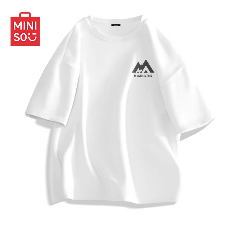 MINISO Men's Summer Pure Cotton Loose Fit T-shirt