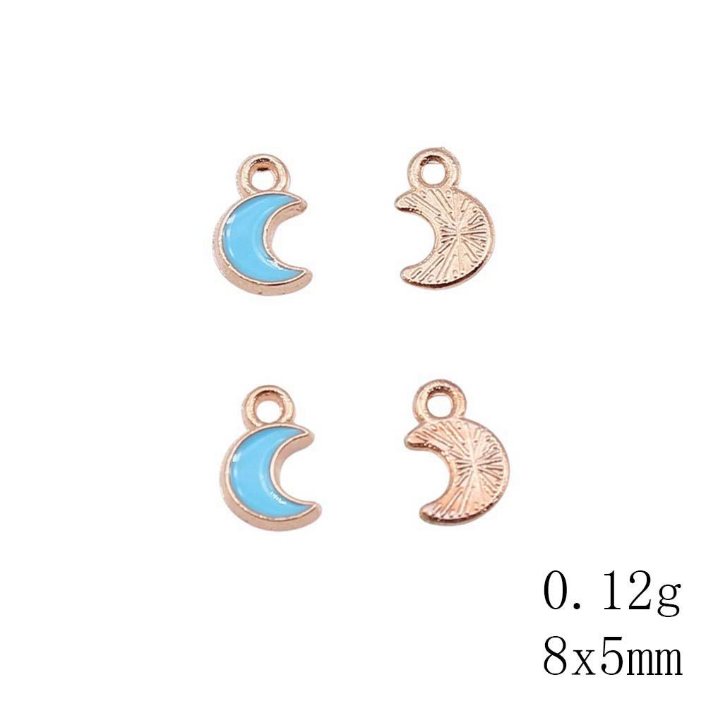Mother's Day Charms For Nails Pentagram Moon Enamel Charms Pendant Art Supplies Pendant Accessories