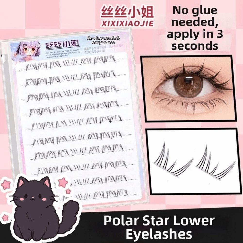 Gentle DIY Lashes Extension Lower 6MM Fox-Style Fake Eyelashes Self Adhesive False Eyelashes  Party