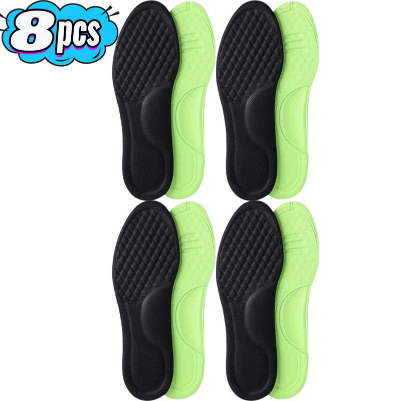 2/10pcs Unisex Soft Memory Foam Orthopedic Insoles Breathable Deodorizing Shoes Sports Anti-sweat Antibacterial Shoe Accessories