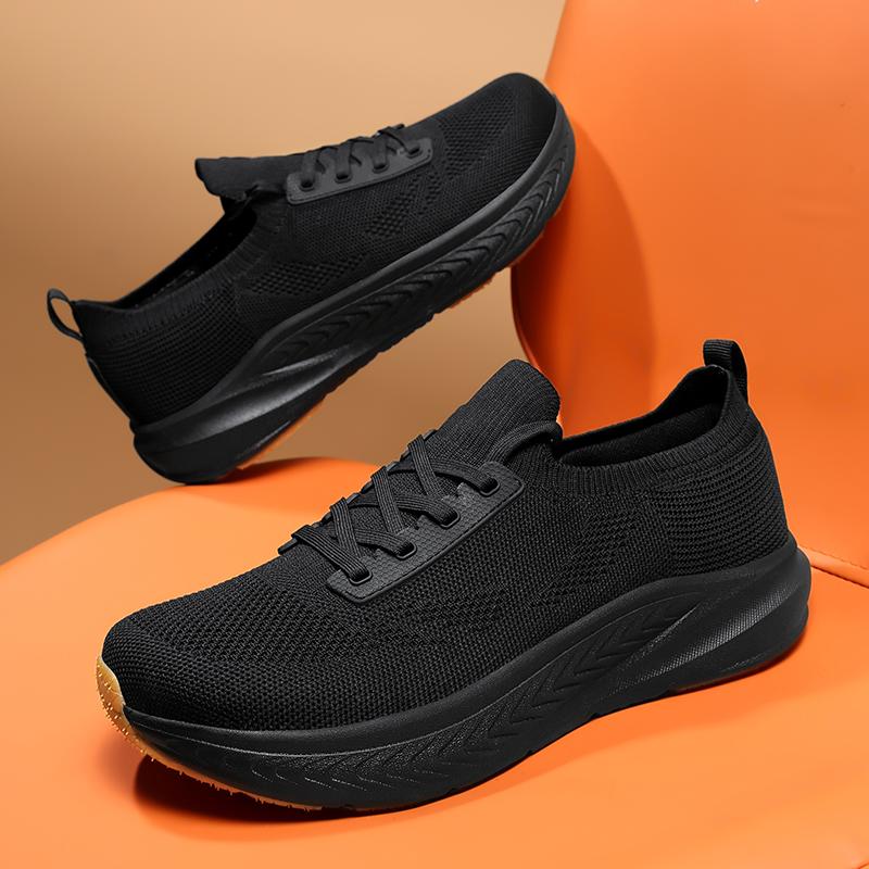 

Fashion Outdoor Running Shoes Men Casual Shoes Breathable Lightweight Soft Zero Drop Sole Barefoot Wide-toed Shoes Men Sneakers 39 чорний