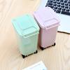 Creative  Mini Waste Bins Household Home Office Supplies Mini Trash Can Desktop Plastic Bucket Dustbin Small Organiser
