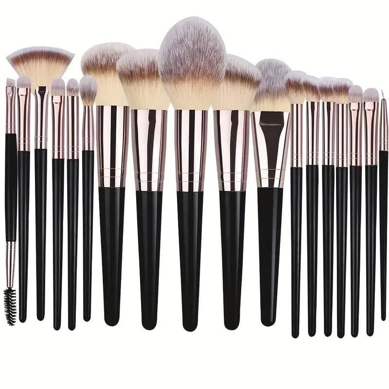 3-20PCS Makeup Brushes Set Soft Fluffy Eyeshadow Foundation Concealer Blending Blush Brush Kabuki Professional Women Beauty Tool