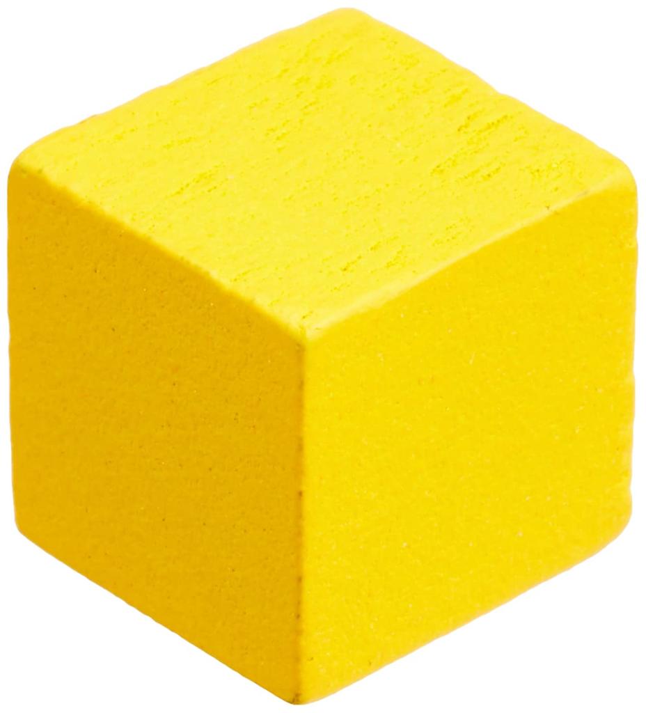 Yellow 10mm Wooden Cubes 150 (approx. Pieces)