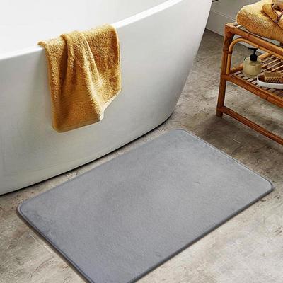 Mercan Polar Kabartma Banyo Kaşmir Kalınlaştırıcı Mat Banyo Kaymaz Halılar Lavabo Küvet Yan Zemin Halısı Duş Odası Kapı Paspası Hafızalı Köpük 3D Ped