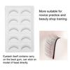 5 Pairs False Eyelashes Training Lashes for Beginners Eyelash Extensions Beauty Salon Practice