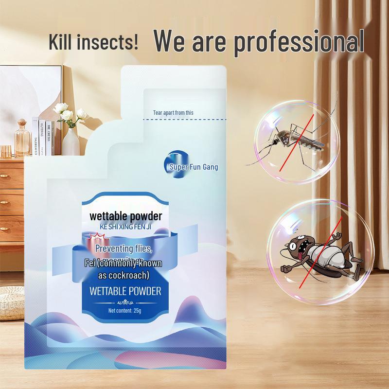 25g Cypermethrin 5% WP: Hocheffizientes Innenraum-Spray zur Bekämpfung von Kakerlaken, Mücken und Fliegen