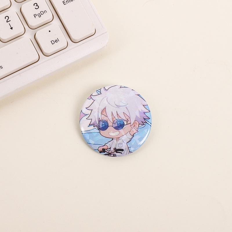 Gojo Satoru Keychain & Jujutsu Kaisen Frosted Badges