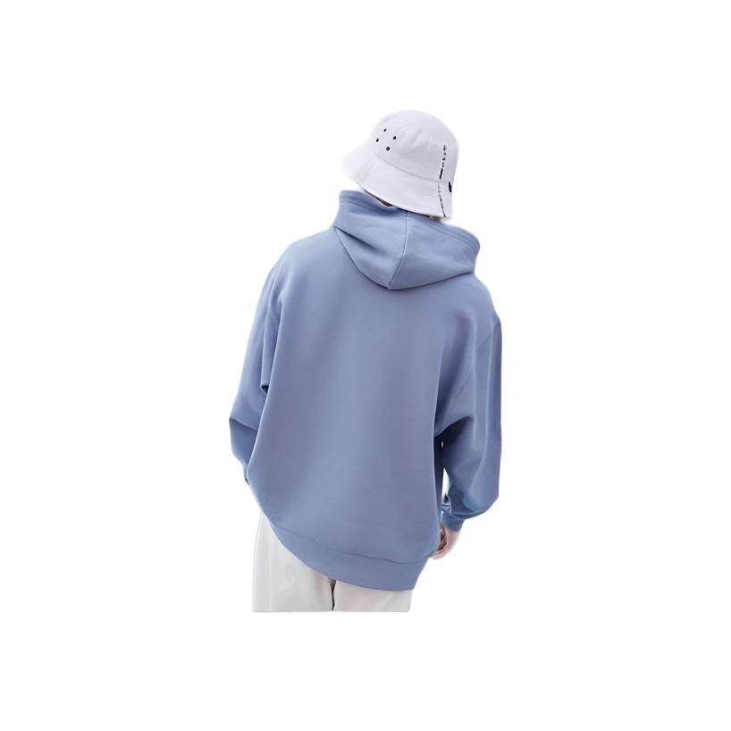 Li Ning Paris Fashion Week Series Loose Pullover Hoodie Casual Sports Sweatshirt Men Hoodies Hometown-Blue AWDR167-1