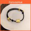 Artistic Black Alloy Dragon Bracelet For Women Lucky Charm Retro Style 2024
