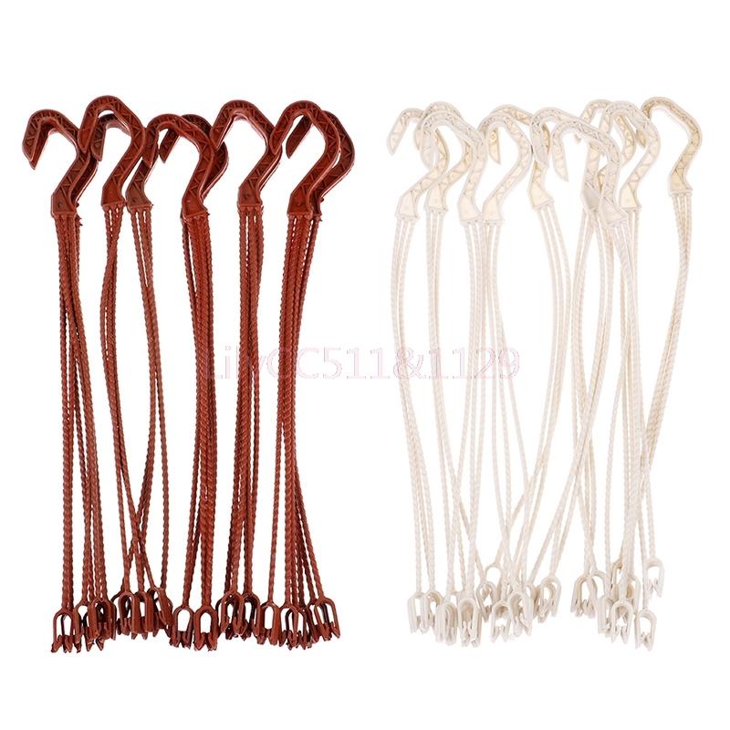 10pcs Plant Hanger Hooks Flower Pots Hanging Basin Garden Basket Hanging Chains 36cm