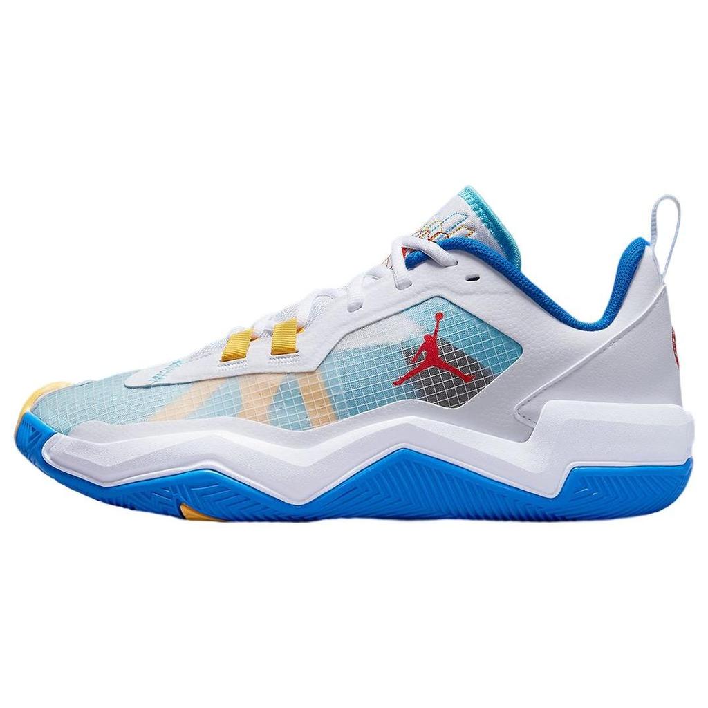 Pánské tenisky Air Jordan One Take 4 Bílá Lagoon Pulse Zlatá Chile-Red DO7193-164