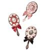 Miroir de poche Fleur Sait Fraise Cupidon Fleur Sait Miroirs de Maquillage Miroir Vintage