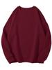 2024 Autumn/Winter Women's Round Neck Loose Plain Long Sleeve Hoodie