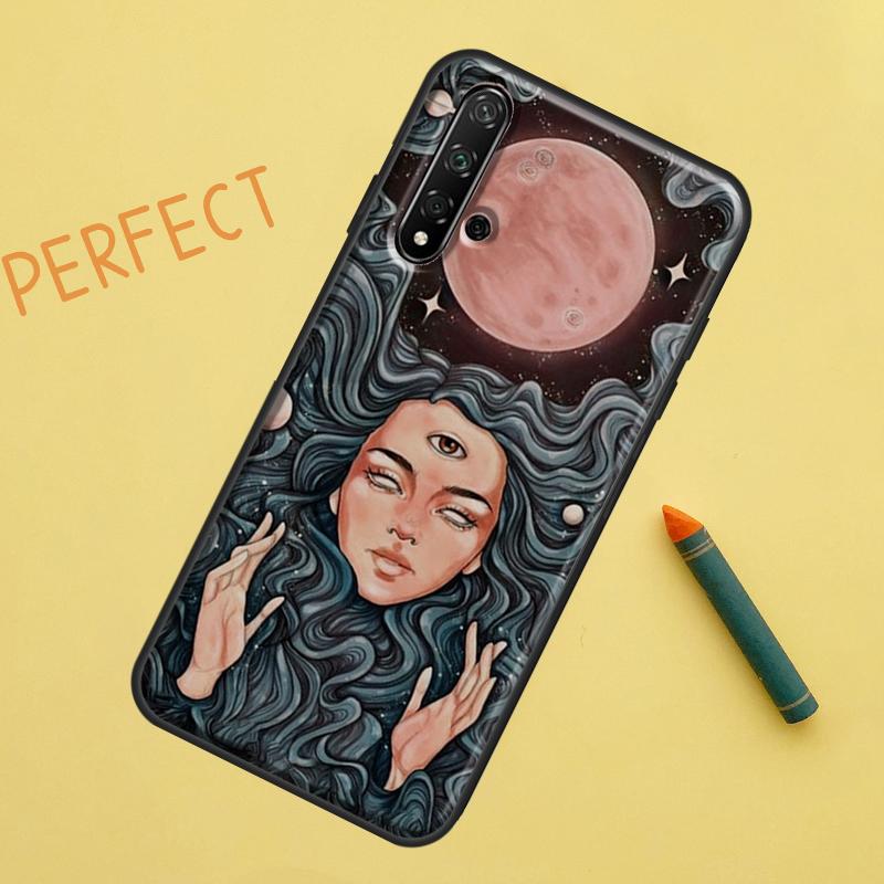 Spiritual Trippy Psychedelic For Huawei Nova 8i 12i 11i 12s Y73 Y72 Y61 Y91 Y90 Y70 Y60 9 10 SE P30 P40 Lite P60 Pro Case