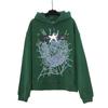 Premium Heavyweight Hooded Sweatshirt With Rhinestone Letter Print Unisex Streetwear Pullover Fall