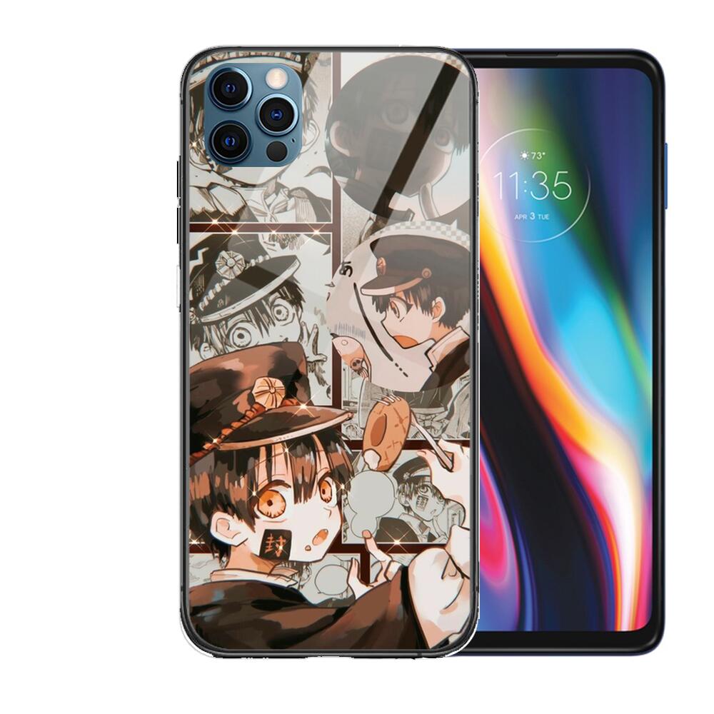 Toilet-bound Hanako-Kun Anime Glas Hülle Für iphone 13 12 11 Pro Max 12Pro XS Max XR X 7 8 Plus SE 2020 mini Hülle Gehärtete Rückseite