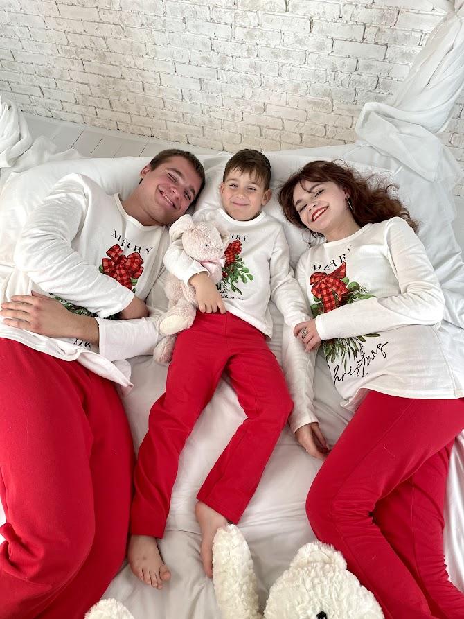 Men’s Holiday Pajamas – Soft Knit & Matching Family Style, Winter, 8625-F HC