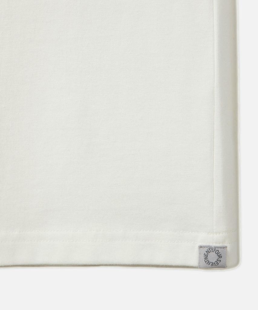 247Silijeu Dyed Washed Solid T-Shirt White (Type B)