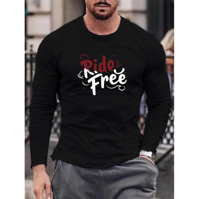 

Men s Long Sleeve Tee, Ideal for Work From Home & Daily XXL чёрный