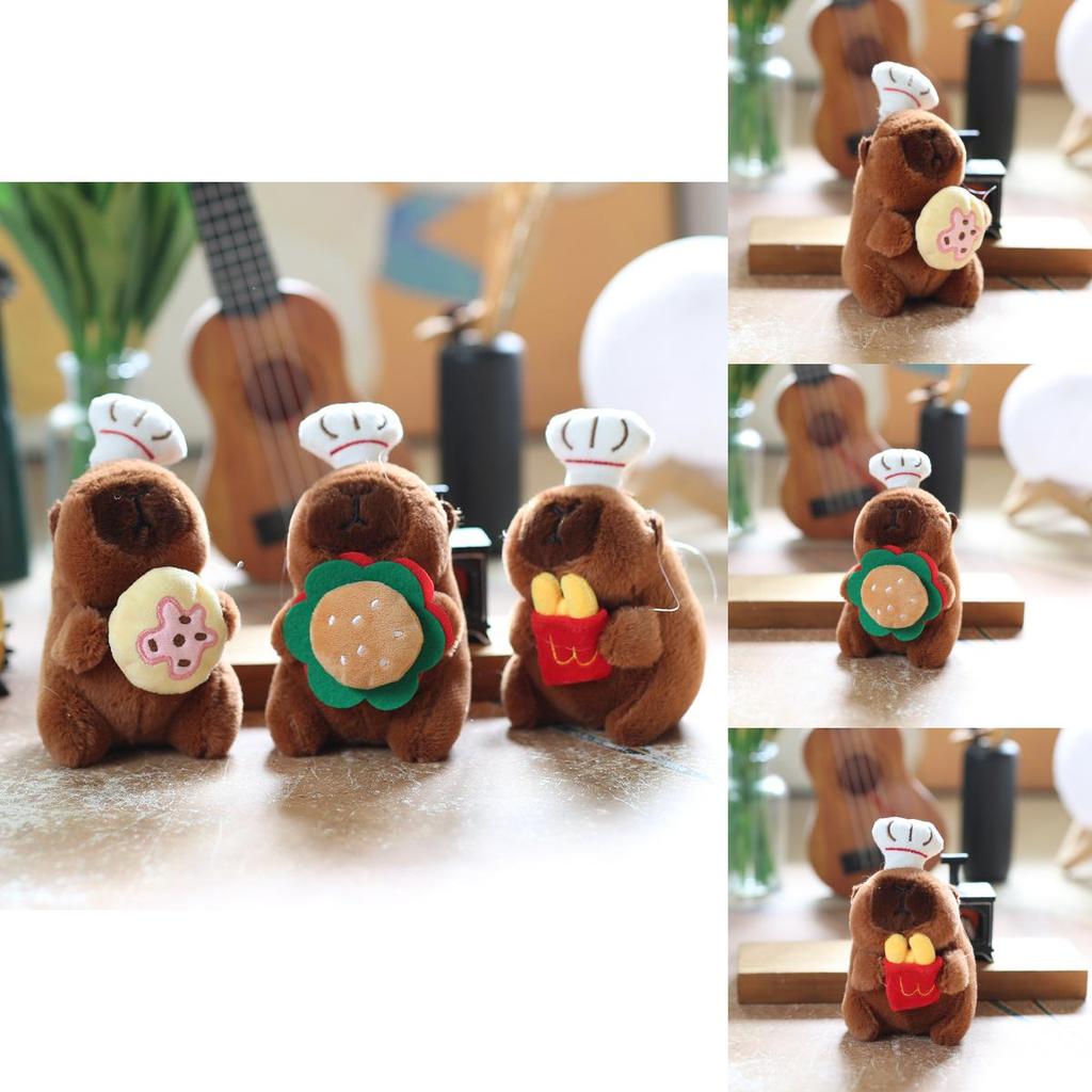 Capybara Plush Keychain Backpack Charm With Pp Cotton Filling Soft Stuffed Animal For Kids Teens Decor