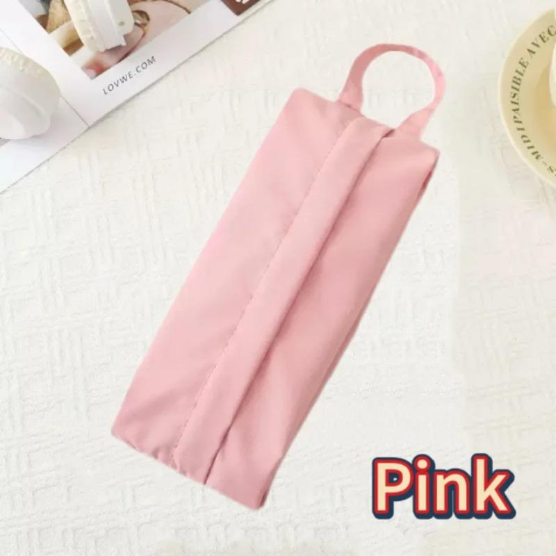 

Portable Travel Storage Bag Waterproof Cosmetics Toiletries Organizer Socks Underwear Handheld Zipper Storage Bags 1pcs рожевий