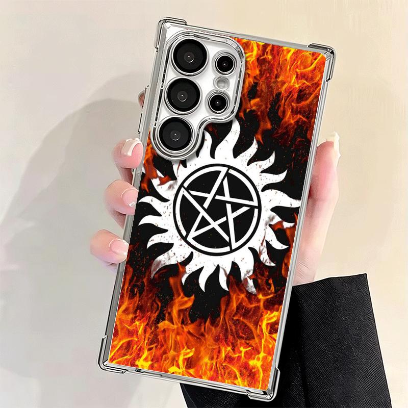 Supernatural SPN Babaite Plating Phone Case For Samsung Galaxy S24 S25 FE S26 Edge S23 Ultra S22 S21 Plus S20 Anti-Fall Airabag