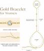 Catena da Mano Oro per Donne Braccialetti Placcati Oro per Donne Braccialetti Argento Catena da Mano, Gioielli Argentati Regali per Donne Natale