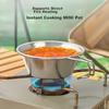 Original Outdoor 304 Stainless Steel Bowl Fruit Bowl with Handle Camping Utensils Hanging Storage Bag Snow Bowl *4
