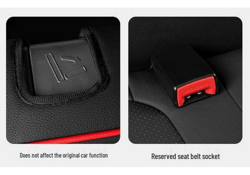 Wuling Zhi Guang EV All-Season Leather Seat Covers - Universal, Breathable, Perforated, Full Coverage.