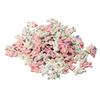 80Pcs Craft Buttons Sturdy Wood Bunny Style Assorted Colors Smoothing Light Wooden Buttons for Sewing DIY Decoration