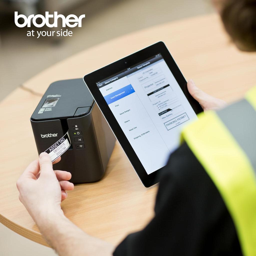 Brother Industries Monochrome Pc Labeler P Touch Black Modern Large Pt P950nw