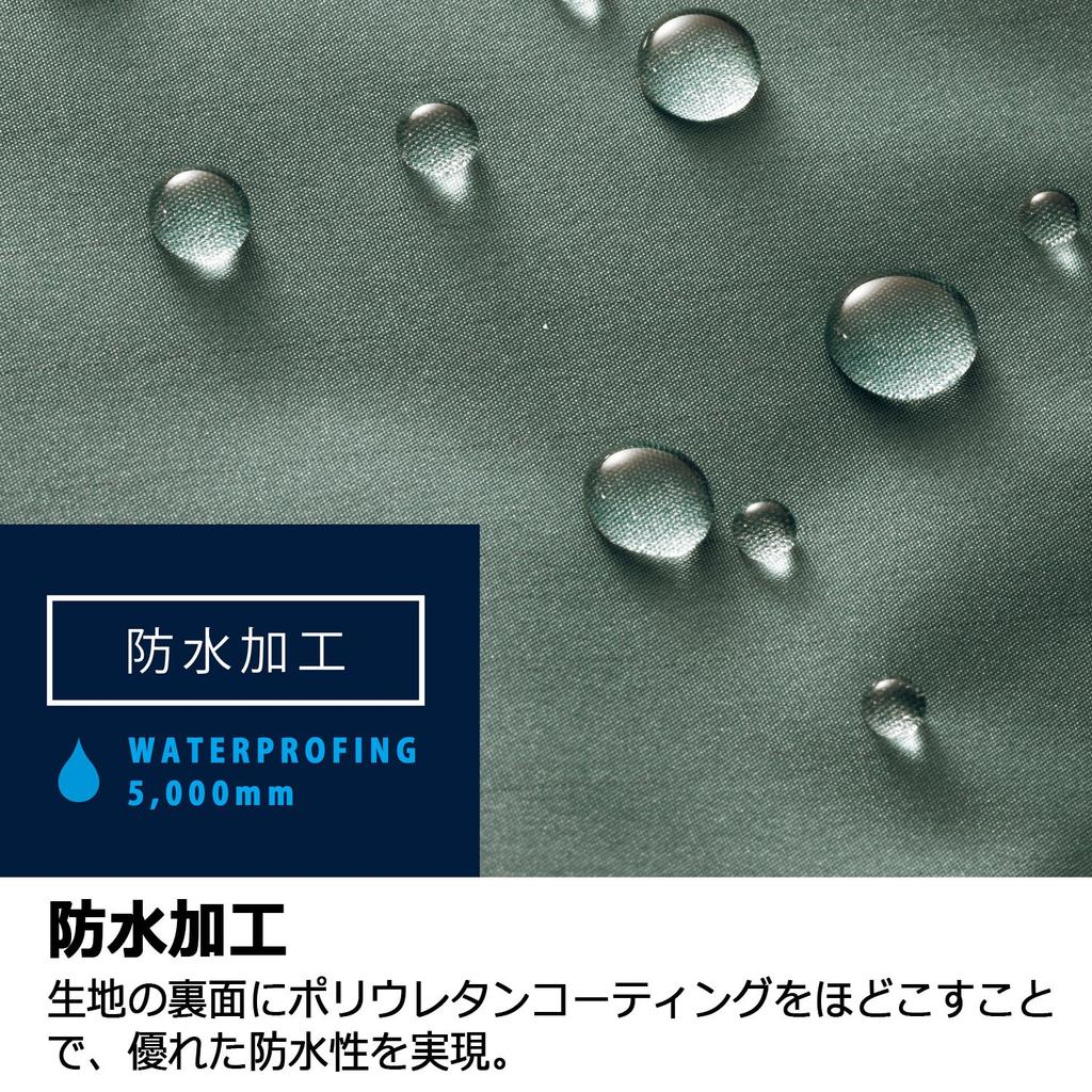 Midori Anzen Verdexcel Winter Charcoal Gray x Size 4L Coat, Unisex, Anti-Static, Draped, Waterproof, VE1041, Top, Black,