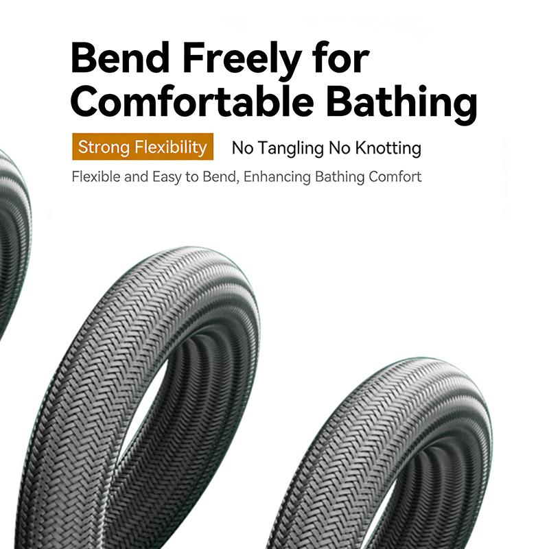1.5/2M Anti Winding Handheld Shower Hose Gi/2 Flexible Shower Tube High Pressure Universal Interface Bath Shower Nylon Pipe