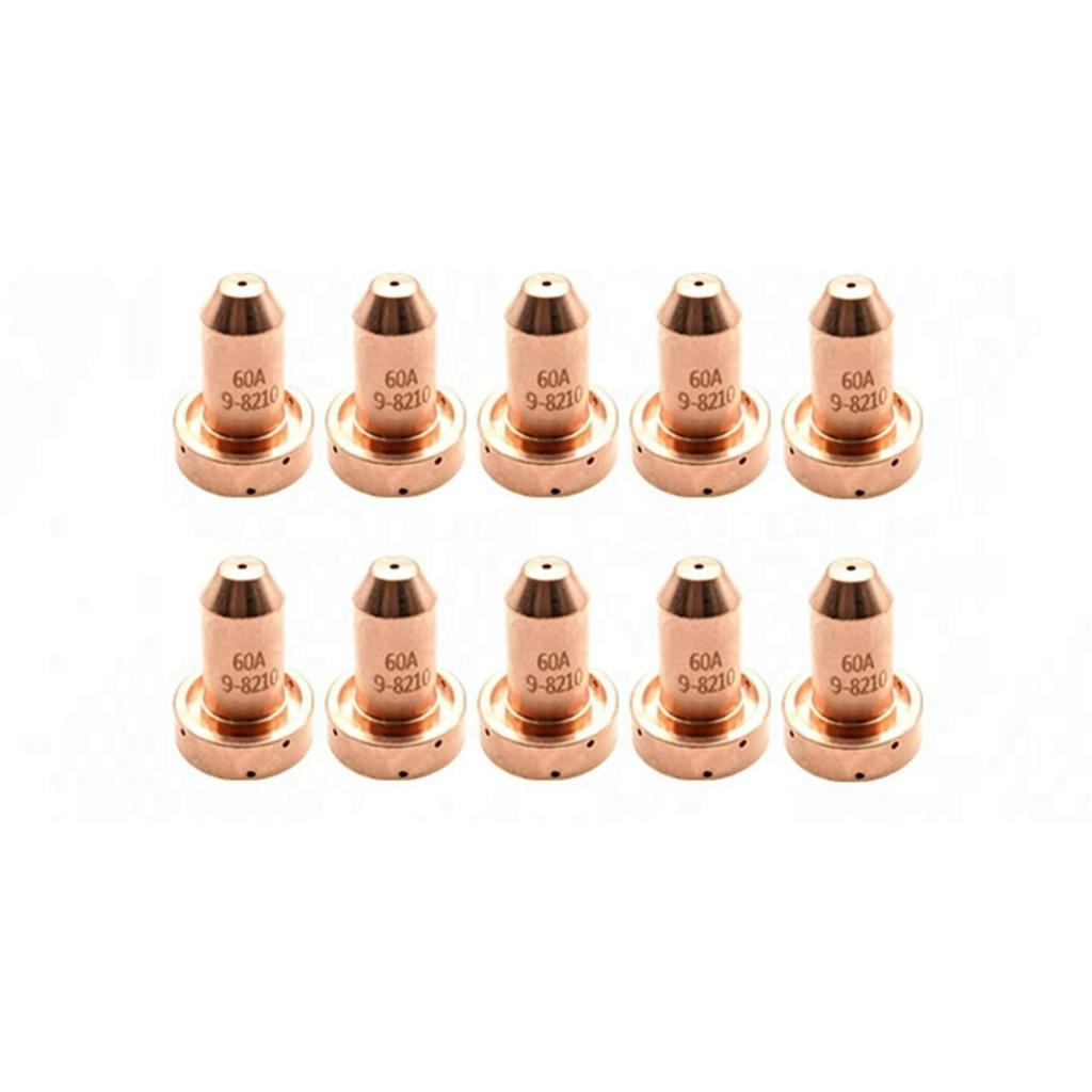 10Pcs 9-8210 Plasma Nozzle 10Pcs 9-8215 Plasma Electrode Fit for Thermal Dynamics SL60/SL100 Cutting Torch Consumables