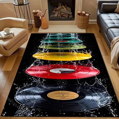 Vinylový koberec s potiskem cákanců pro ložnici, obývací pokoj, k posteli, k pohovce, podlahová rohož, moderní domácí dekorace, oblastní koberec, velký rozměr