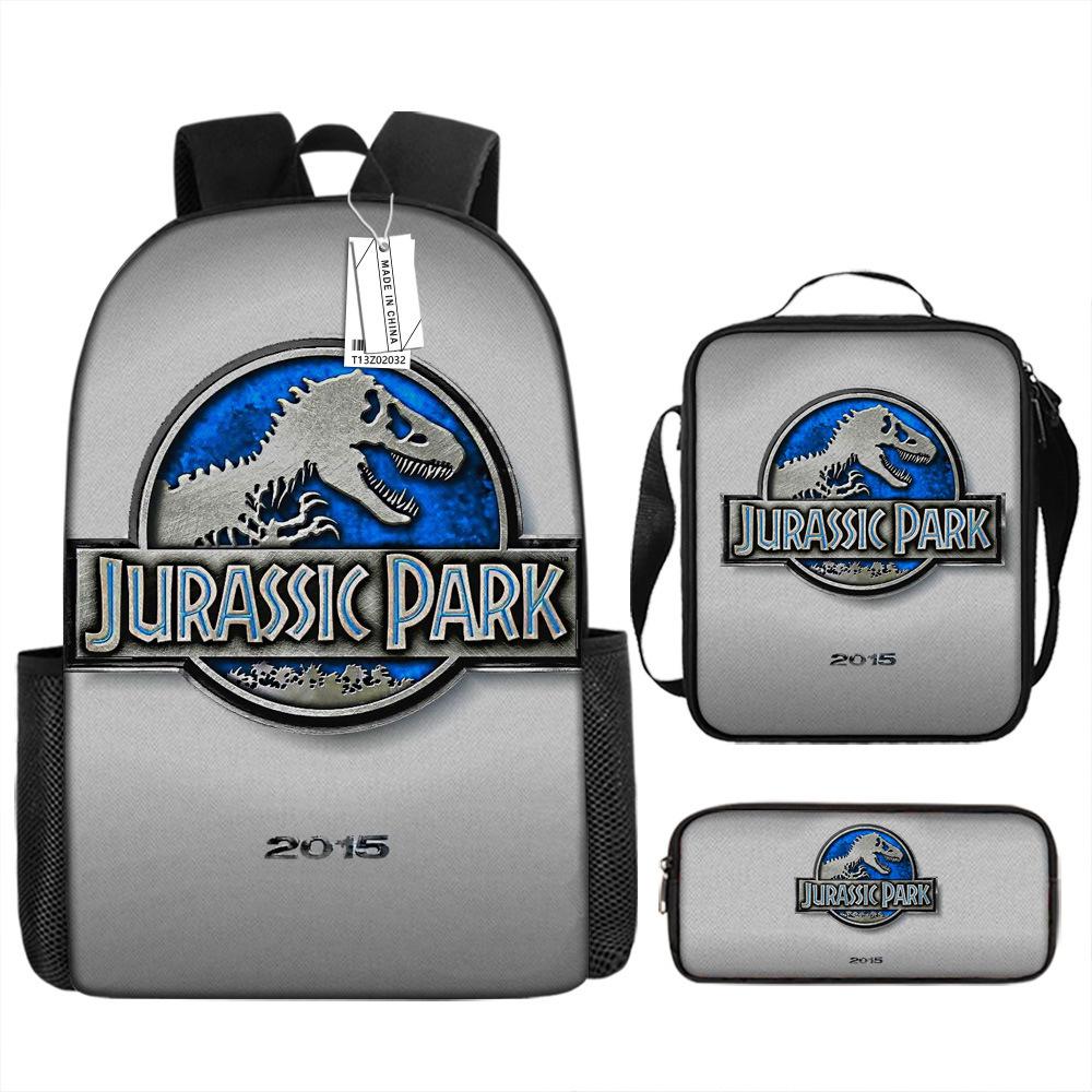Jurassic Park European and American retro schoolbag first grade~ fourth grade bag backpack