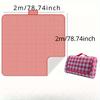 Waterproof Picnic Blanket - Non-woven Outdoor Mat, Portable Folding Camping and Beach Blanket, Suitable for Family Picnics