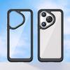 For Huawei Pura 70 Protective Case TPU Frame Clear Acrylic Phone Cover