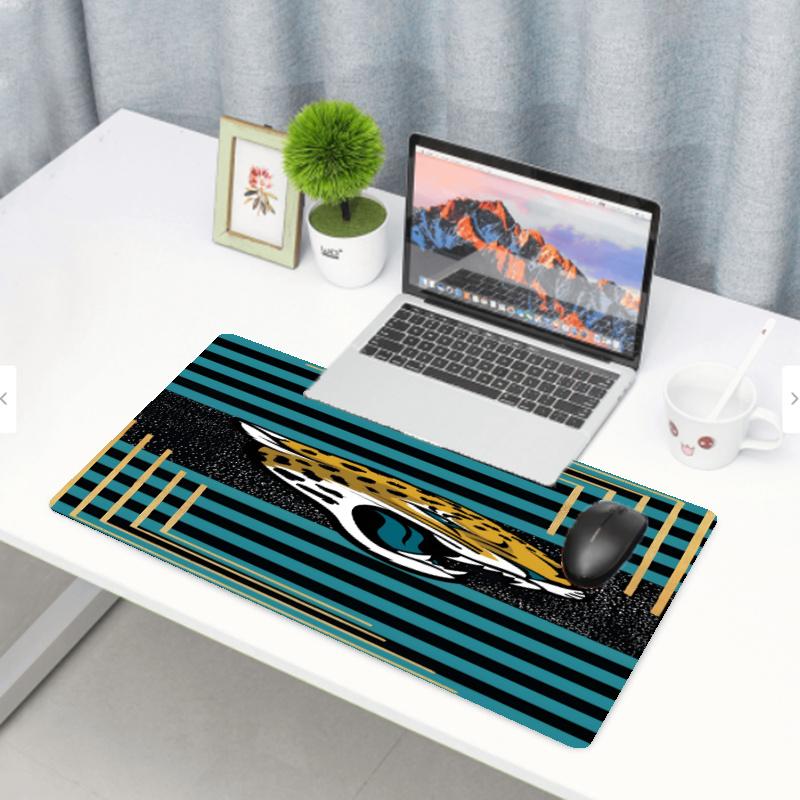 Jacksonville Jaguars Print Mouse Pad, Anti‑Slip Desktop keyboard Mat, for PC Laptop Gaming Working Daily Use, Cool Festival Birthday Gift