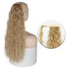 MISS WIG Synthetic Long Curly Fluffy Clip In Hair Extension Wrap Around Ponytail Heat Resistant Natural Wig For Women Daily Wear