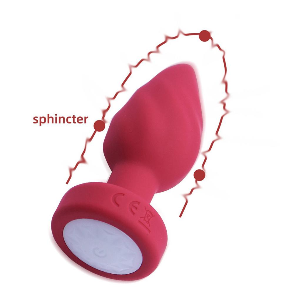 Luminous Silicone Butt Plug 10-frequency Vibration Luminous Masturbator Massager Butt Plug Adult Toys