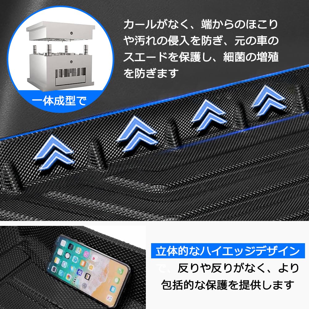 3D Floor Mats for Toyota Land Cruiser 250 Series Compatible with and Made of TPE and Easy Interior Set 2024 (GDJ250W/TRJ250W), 5-Seater 7-Seater