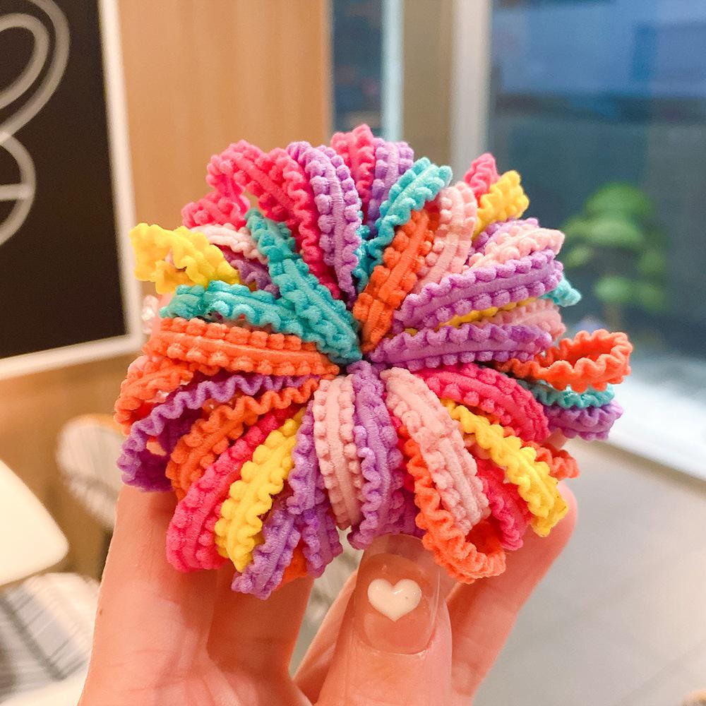 High Elastic Fairy Hair Tie - Gentle, Thick, Colored Rubber Band for Girls