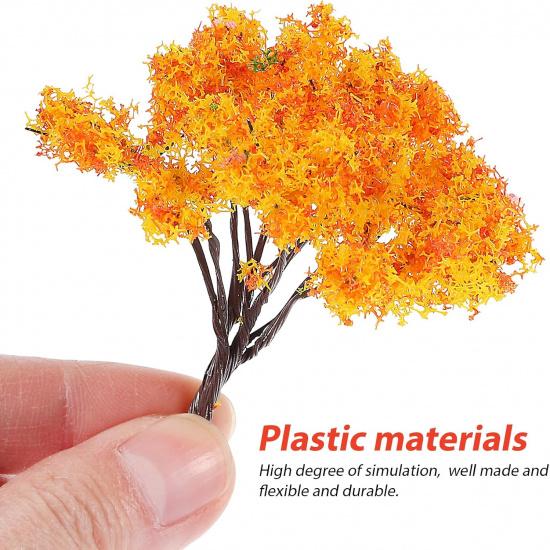 LIOOBO Fairy Garden Tree Plant Ornament: Miniature Garden Accessories, 12pcs Mixed Model Trees 2.1-2.5 Inches for DIY Crafts Micro Landscape Train