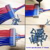 Cable CTRICALVER Spring Lever Connectors with Fixing Screws Wire Fast Lever Shiny Terminals Connectors, (7pcs), Connectors, 2-in/12-out Connectors,