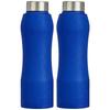 Stainless Steel Water Bottle with Hand Grip and Sipper, Set of 2 | Leak-Proof  | 1000 Ml (Blue)