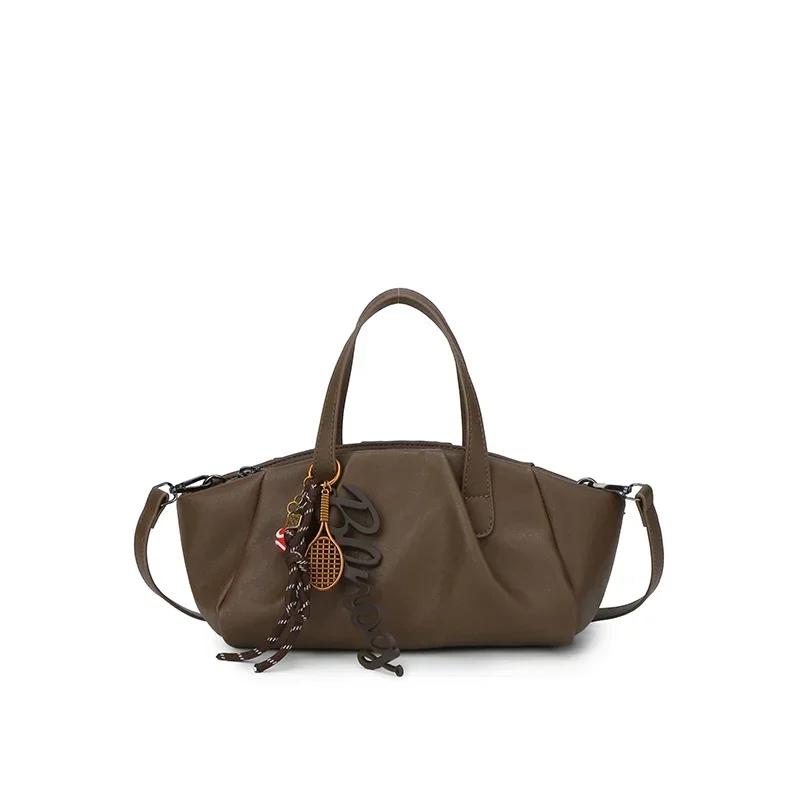 

Оборчатая осенне-зимняя новая женская модная сумка через плечо в корейском стиле ретро сумка через плечо на одно плечо умная