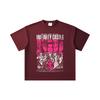 260 GSM Double Yarn 32 Count 100% Cotton Demon Slayer V89 Infinity Castle Print Unisex Heavy Cotton T Shirt