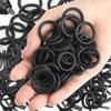 5/50Pcs O Ring Rubber Sealing Washer Black Gasket Oil Resistant High Temperature Ring with Spring Clip Wrench Component Tools